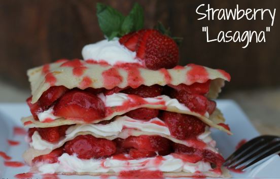 Ovocné "strawberry" lasagne s jogurtem