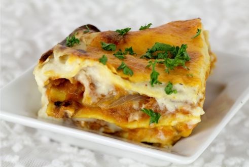 Vegetariánské lasagne s máslovou dýní