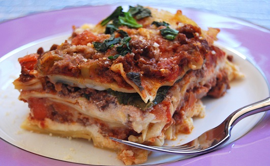 Lasagne s dvojitou náplní