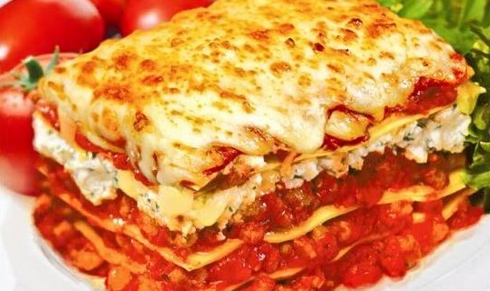 Lasagne se sýrem a smetanou