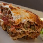 Lasagne se šunkou a žampióny