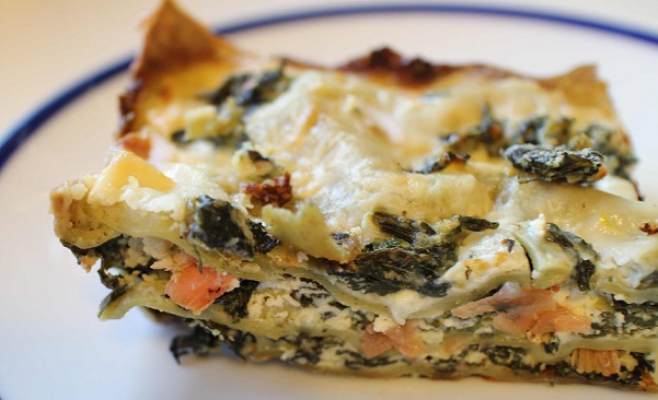 Lososové lasagne