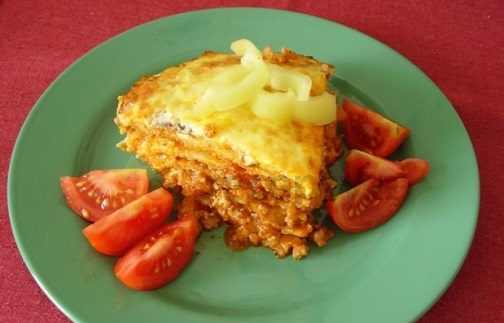 Slané palačinkové lasagne