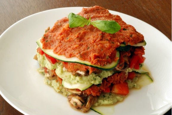 Zeleninové raw lasagne
