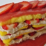 Ovocné tropical raw lasagne