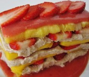 Ovocné tropical raw lasagne