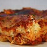 Vegetariánské lasagne s čočkovou náplní